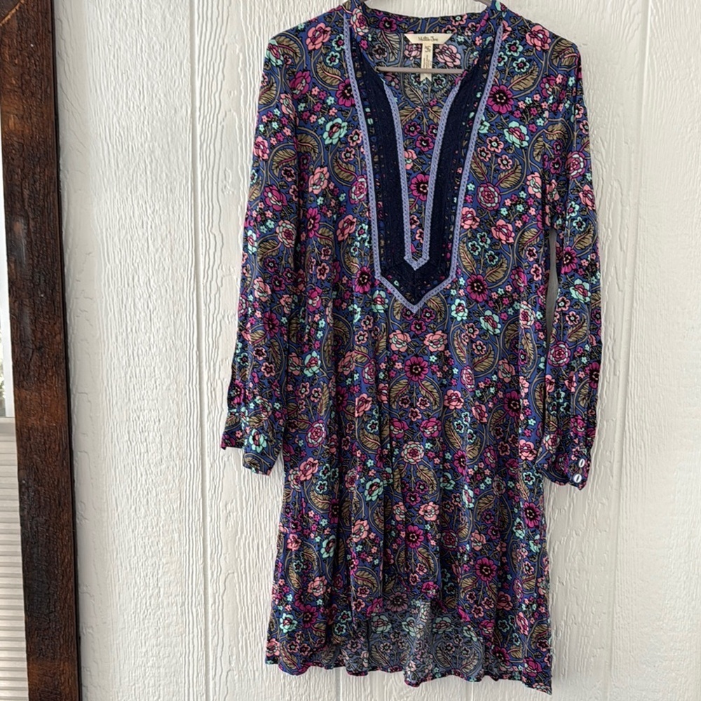Matilda Jane floral shift dress medium boho - Picture 2 of 7
